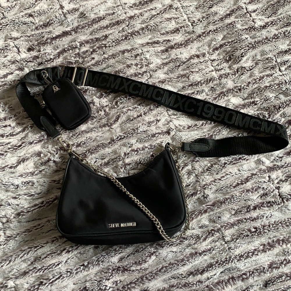 Steve Madden Black Shoulder/Crossbody Purse